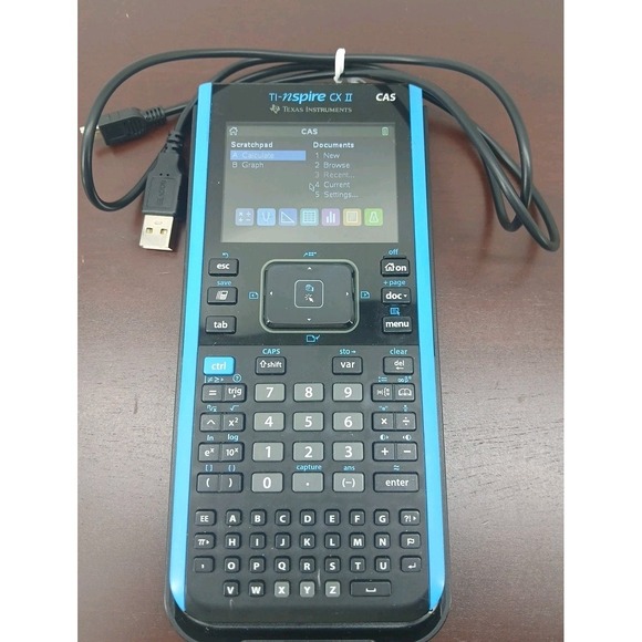 Texas Instruments Other - Texas Instruments TI-Nspire CX II Graphing Calculator - Blue With Charging Cord